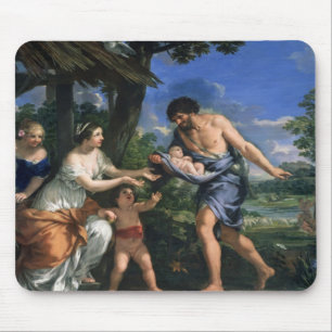 Faustulus entrusting Romulus and Remus Mouse Mat