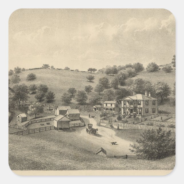 Fauver residence square sticker (Front)