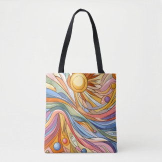 Fauvism Sunset Tote Bag