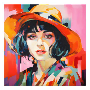 Fauvism Woman in Hat Photo Print