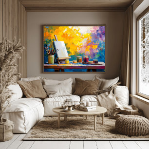 Fauvist Artist's Studio Art Print - Creative