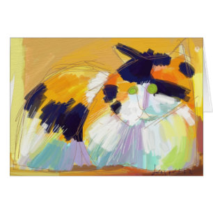 Fauvist Calico cat