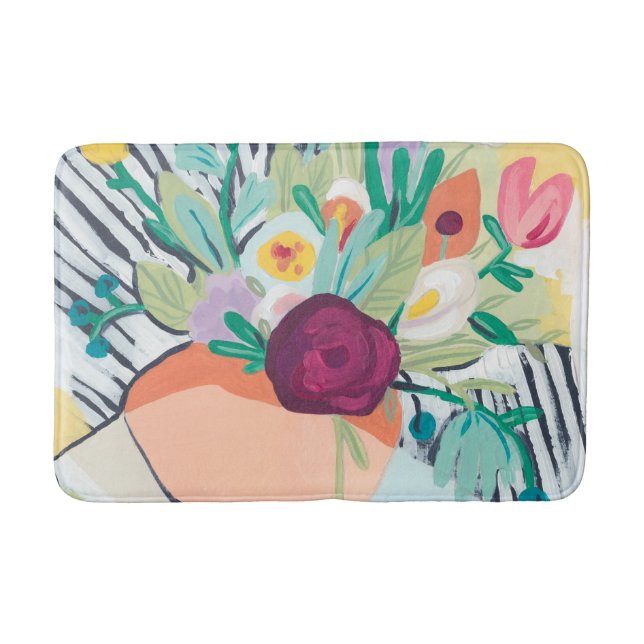 Fauvist Floral II Bath Mat (Front)