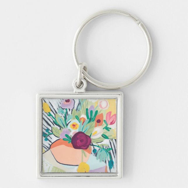 Fauvist Floral II Key Ring (Front)