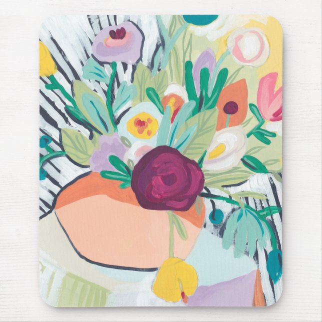 Fauvist Floral II Mouse Mat (Front)