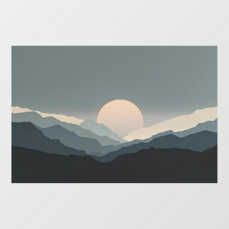 Fauvist Horizon | Charcoal Moon ADA 45-P Tank Window Cling