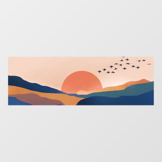 Fauvist Horizon | Earthy Ridge UNS 60L Tank Window Cling
