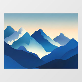 Fauvist Horizon | Indigo WB Clear 2420 Tank Window Cling
