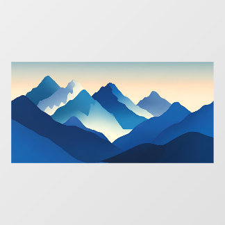Fauvist Horizon | Indigo WB Clear 3620 Tank Window Cling