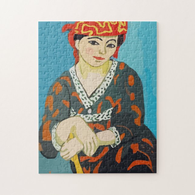 Fauvist Woman Poirtrait,  JigSaw Jigsaw Puzzle (Vertical)