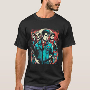 Faux 1980s Rock Band BETA CRASH T-Shirt