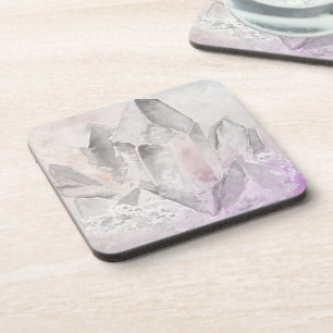 *~* Faux Amethyst Chakra Crystal Energy Healing Coaster