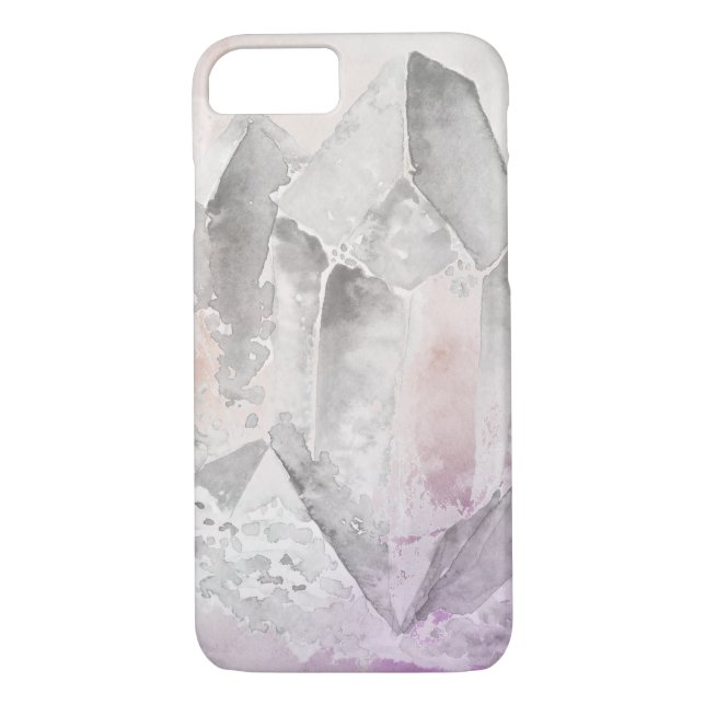 *~* Faux Amethyst Crystal Healing Energy Chakra Case-Mate iPhone Case (Back)