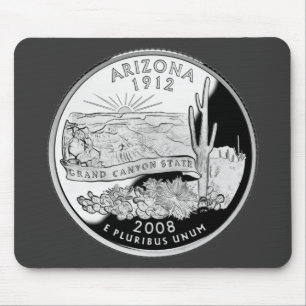 Faux Arizona State Quarter Grand Canyon State Mouse Mat
