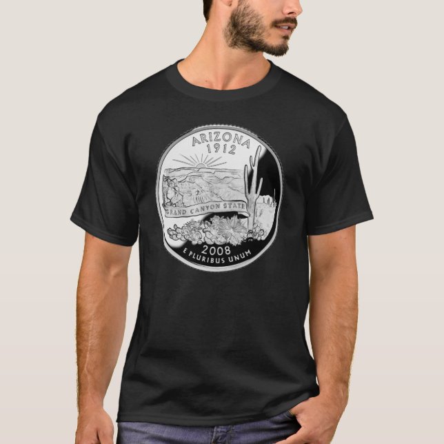 Faux Arizona State Quarter Grand Canyon State T-Shirt (Front)