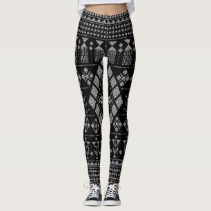 Faux Assuit (Diamond Centre) Belly Dance Leggings