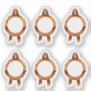 Faux Award/Certificate Seal Ribbons (BronzeHollow)