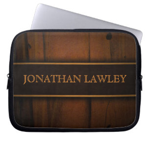 Faux Baltic Pine Wood 10 Inch Laptop Sleeve