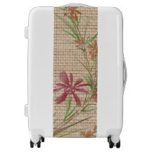 Faux Bamboo Original Art Luggage Suitcase