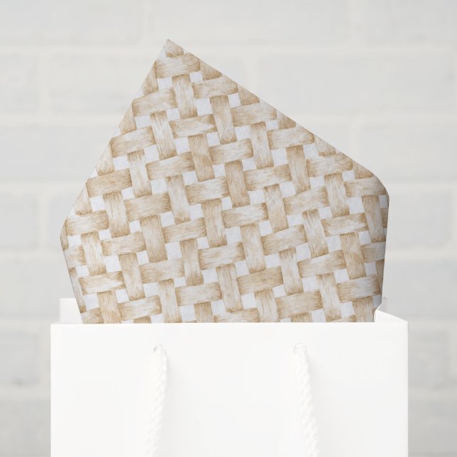 Faux Basket Weave Bridal Shower Tissue Paper (Gift Bag)