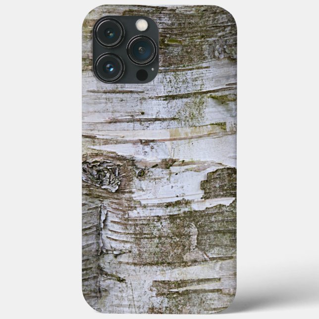 Faux Birch Tree Bark Texture Look Pattern Case-Mate iPhone Case (Back)