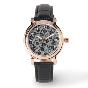 Faux Black Lace Watch