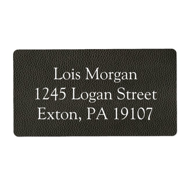 Faux Black Leather Texture (Front)