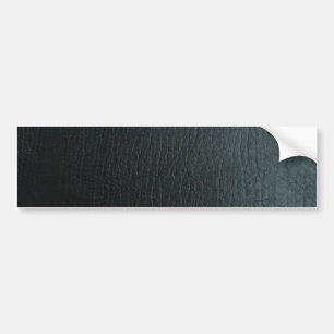 Faux Black Leather Texture Bumper Sticker