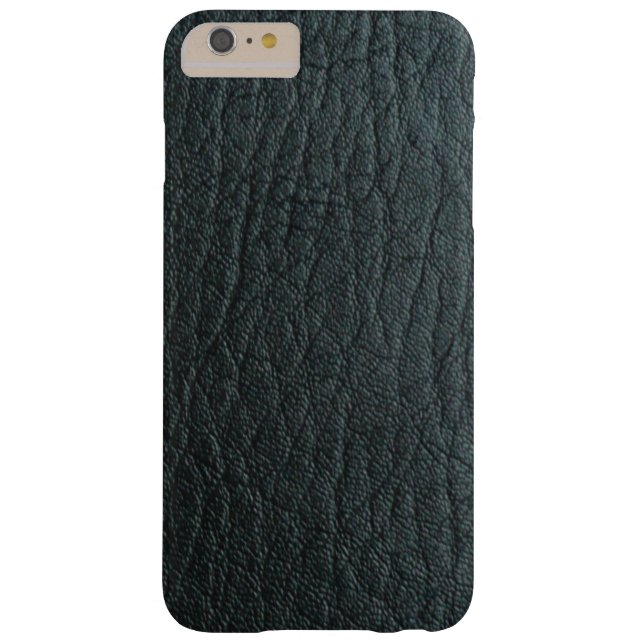Faux Black Leather Texture Case-Mate iPhone Case (Back)