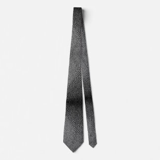 Faux Black Leather Tie