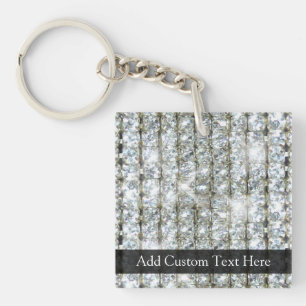 Faux Bling Key Ring
