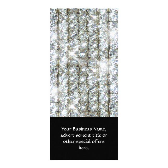 Faux Bling Rack Card (Front)