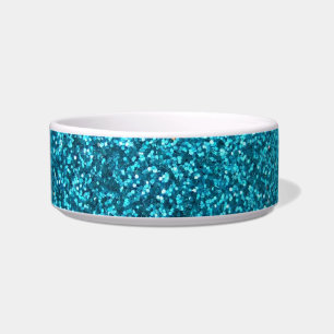 Faux Blue Glitter Bowl