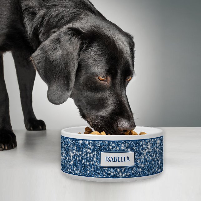 Faux Blue Glitter Texture Look With Custom Name (Creator Uploaded)