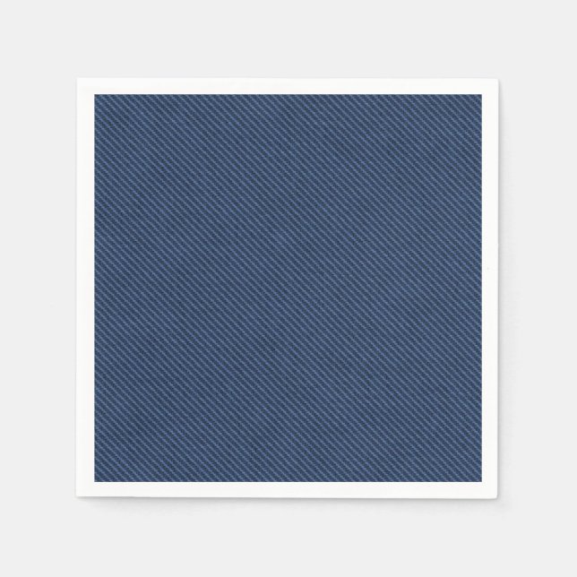Faux Blue Jeans Fabric Napkins (Front)