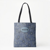 Faux Blue Suede and Western Blue Paisley