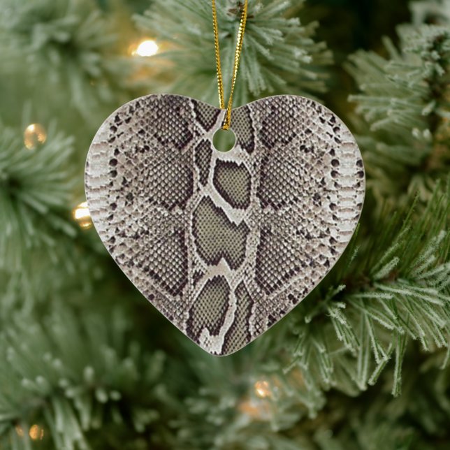Faux Boa Constrictor Snakeskin Ceramic Tree Decoration (Tree)