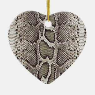 Faux Boa Constrictor Snakeskin Ceramic Tree Decoration