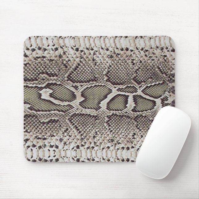 Faux Boa Constrictor Snakeskin Mouse Mat (With Mouse)