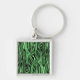 Faux Bois Key Ring