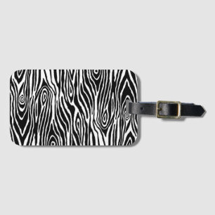 Faux Bois Luggage Tag