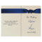 FAUX bow navy blue wedding programs