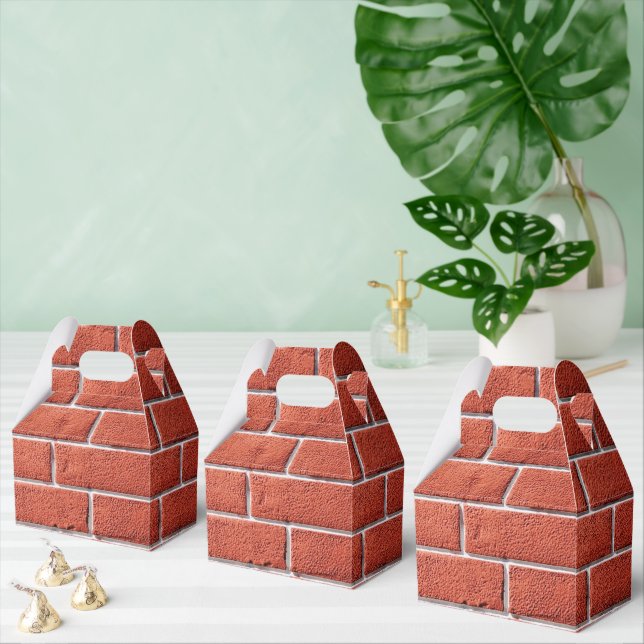 faux brick pattern party  favour box (Multiple)