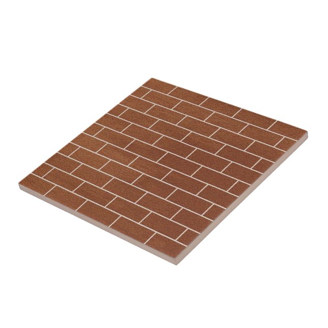 Faux Brick Wall Design Ceramic Tile (Side)