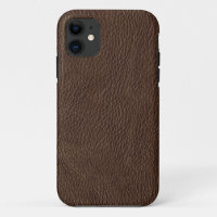 Faux Brown Leather iPhone 5s Case