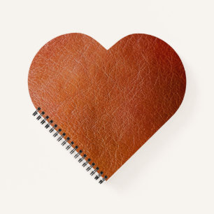 Faux brown leather  notebook