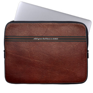 Faux Brown Leather Sleeve - Customise
