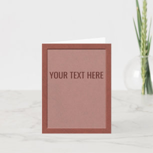 Faux Brown Leather Texture Blank Interior Announcement
