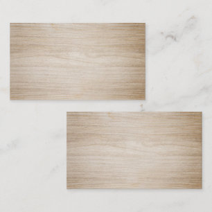 Faux Brown Wood Blank   Business Card