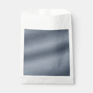 Faux Brushed Steel Elegant Background Favour Bags